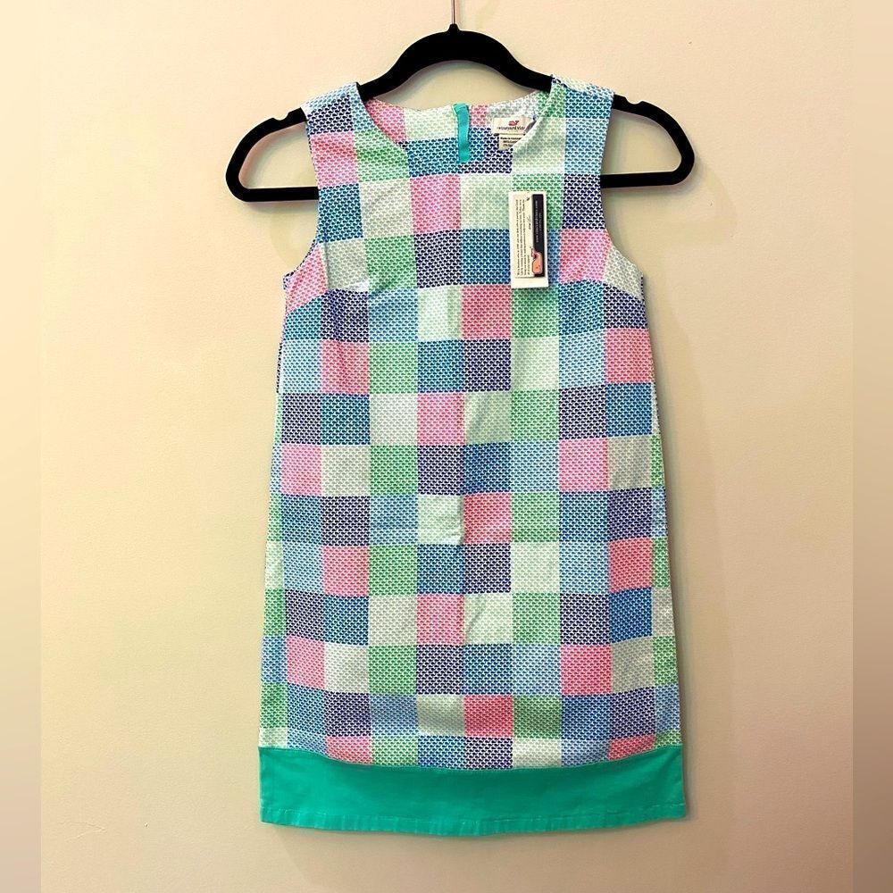 Vineyard Vines Patchwork Whale Shift Dress Size 10